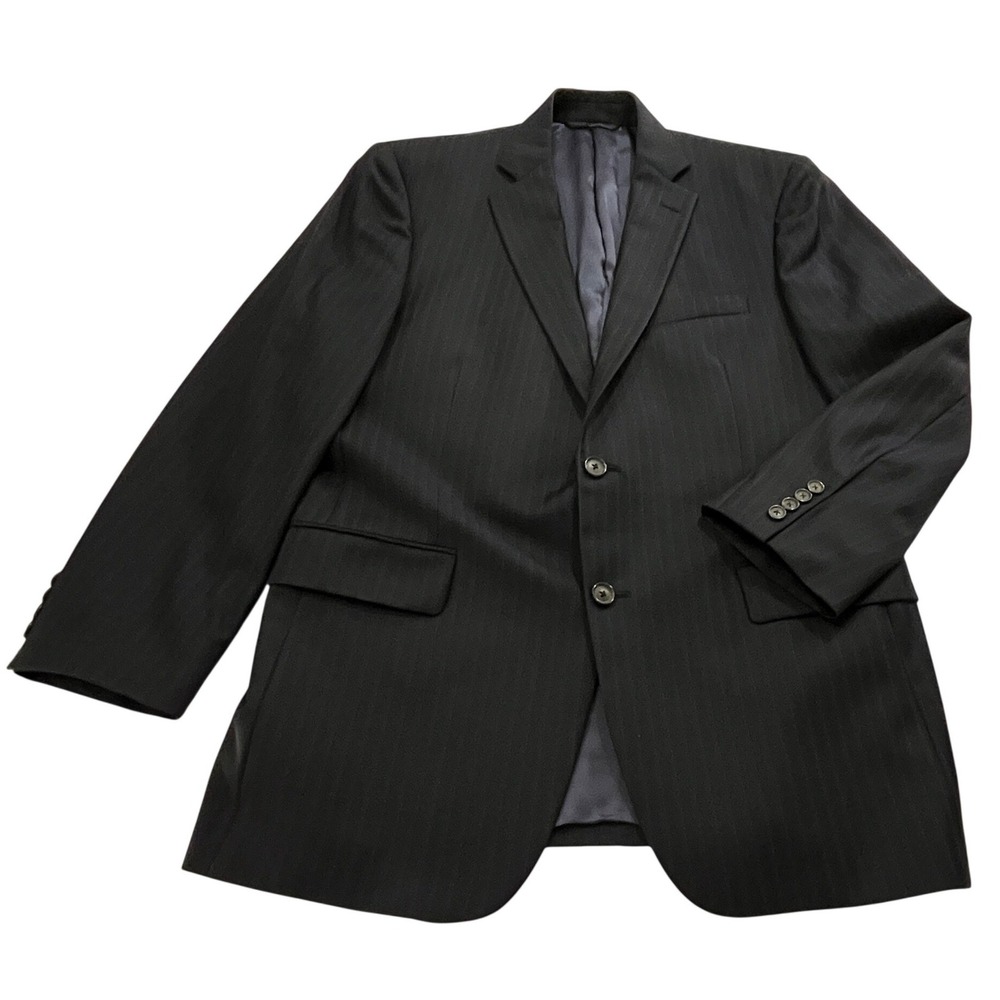 Brooks Brothers 1818 Madison 41R Vitale Barberis Canonico Navy Pinstripe Blazer - Picture 9 of 12